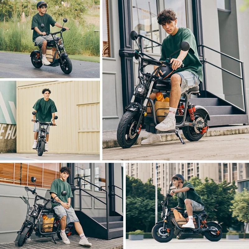 Tehokas iScooter DX5 1500W 48V 15,6Ah sähköpotkulauta 15 tuuman renkaat 60–72 km toimintasäde