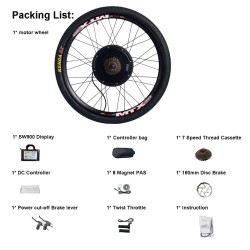 CSC SW900 MTX 48V 1000W takapyörän napamoottorin muunnossarja 45-55 km/h harjaton 26/27,5/29/700C