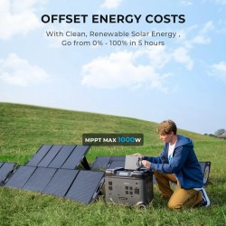 OUKITEL P5000 kannettava varavirtalähde 5120Wh LiFePO4-akku 5x AC-pistorasiaa 4000W huippu 15 lähtöä