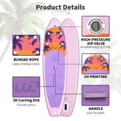 FunWater puhallettava sup-lauta 335×84×15 cm maksimikantavuus 165 kg