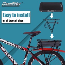 ChamRider malli B 48V 28,8Ah sähköpyörän taka-akku LG 21700-kennoilla 50 A:n suojauksella