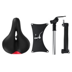 Sähköpotkupyörän satula ANGWATT hengittävä säädettävä 43–60cm iskua vaimentava taitettava yhteensopiva T1 BOYUEDA