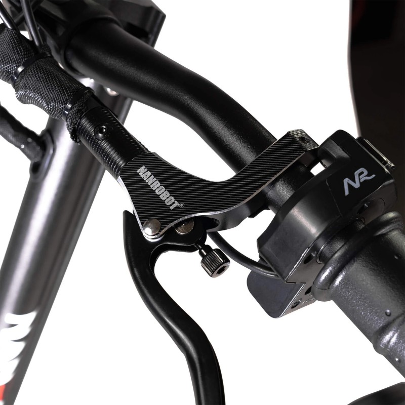 NANROBOT D6+ 2.0 sähköpotkulauta 52V 26Ah kaksimoottorinen 10-tuumainen taitettava 60km toimintasäde 150kg kantavuus