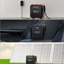 FlashFish A101 kannettava 120W 96Wh 26400mAh litiumakku varavirtalähde retkeilyyn