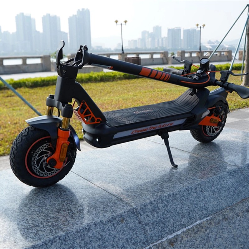 CUNFON RZ1000 taitettava sähköpotkulauta 48V 24Ah akku kaksoismoottorit 1200W 10,5-tuumaiset renkaat