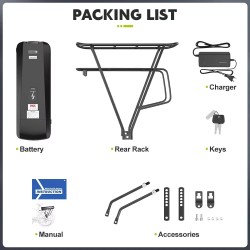Varstrom 36V 20,8Ah 748,8Wh takatelineakku 18650 2600mAh 30A BMS-suojalla 4A laturilla sopii 36V 250–1500W moottorille