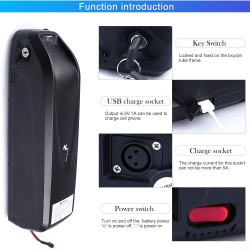 Varstrom 48V 16Ah 768Wh sähköpyörän akku 18650 3200mAh kennot 30A BMS-suojaus sopii 250-1500W moottorille