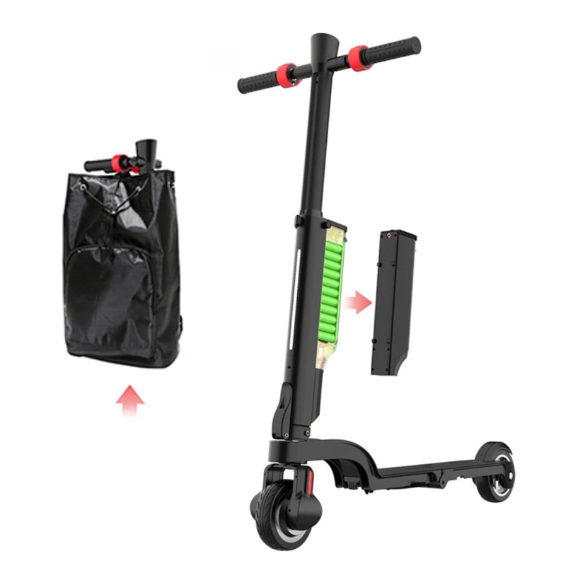 HX X6 sähköpotkulauta 36V 5Ah 5Ah akkureppu 250W moottori 25km h 15 20km kantavuus 100kg