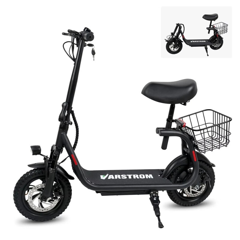 VARSTROM VS50 sähköpotkulauta 500W 36V 13Ah akku 35km toimintamatka taitettava 12-tuumaiset renkaat