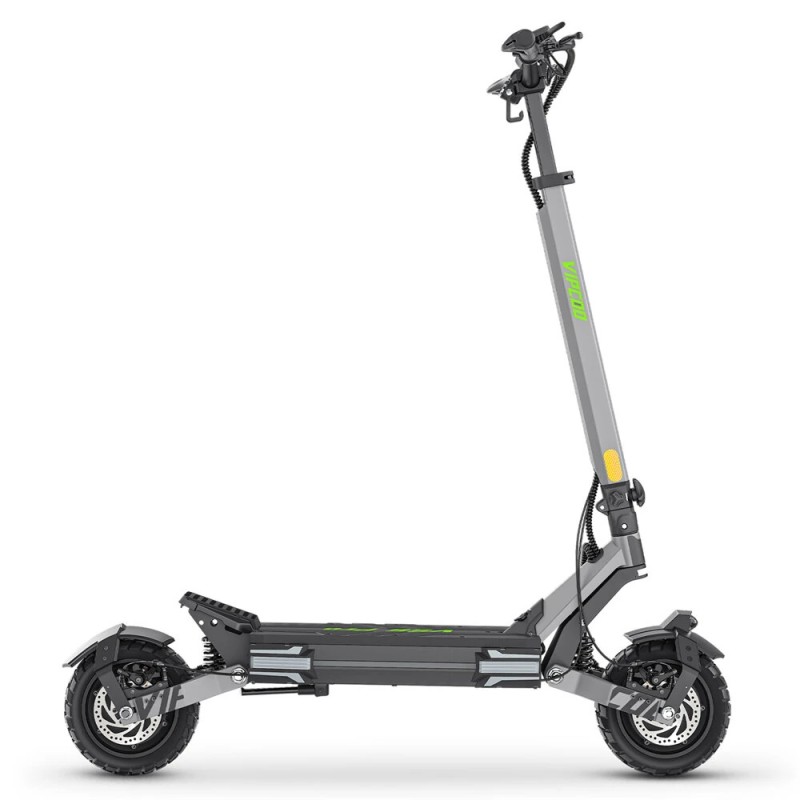 VIPCOO VS6 Pro sähköpotkulauta 52V 20,8Ah akku 2×1200W kaksoismoottorit 10 tuuman renkaat 50–65km 120kg kantavuus