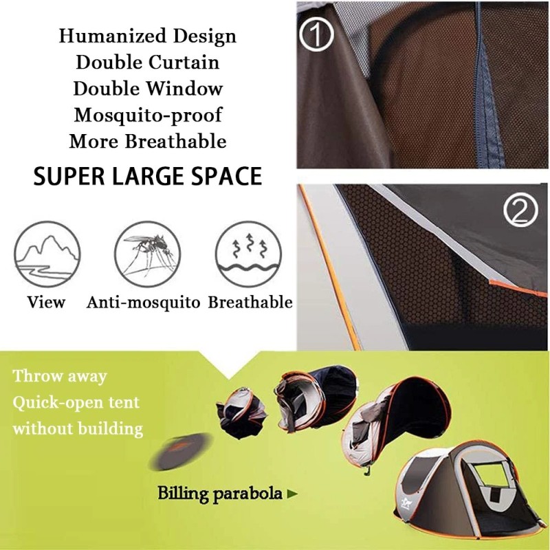 IPRee 3-4 hengen automaattiteltta pikapystytys vedenpitävä tuulenpitävä neljän vuodenajan