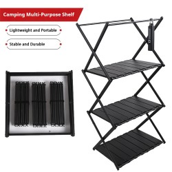 IPRee ultrakevyt kaksitoiminen taitettava ulkokäyttöön tarkoitettu monikerroksinen säilytyspöytä