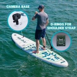 FunWater ultrakevyt ilmatäytteinen sup-lauta 320x83x15 cm kaikki varusteet mukana