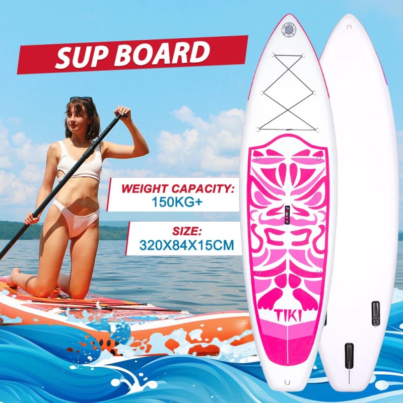 FunWater puhallettava ultrakevyt sup-lauta kaikentasoisille mukana mela pumppu reppu SUPFW02B