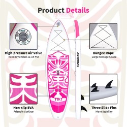 FunWater puhallettava ultrakevyt sup-lauta kaikentasoisille mukana mela pumppu reppu SUPFW02B