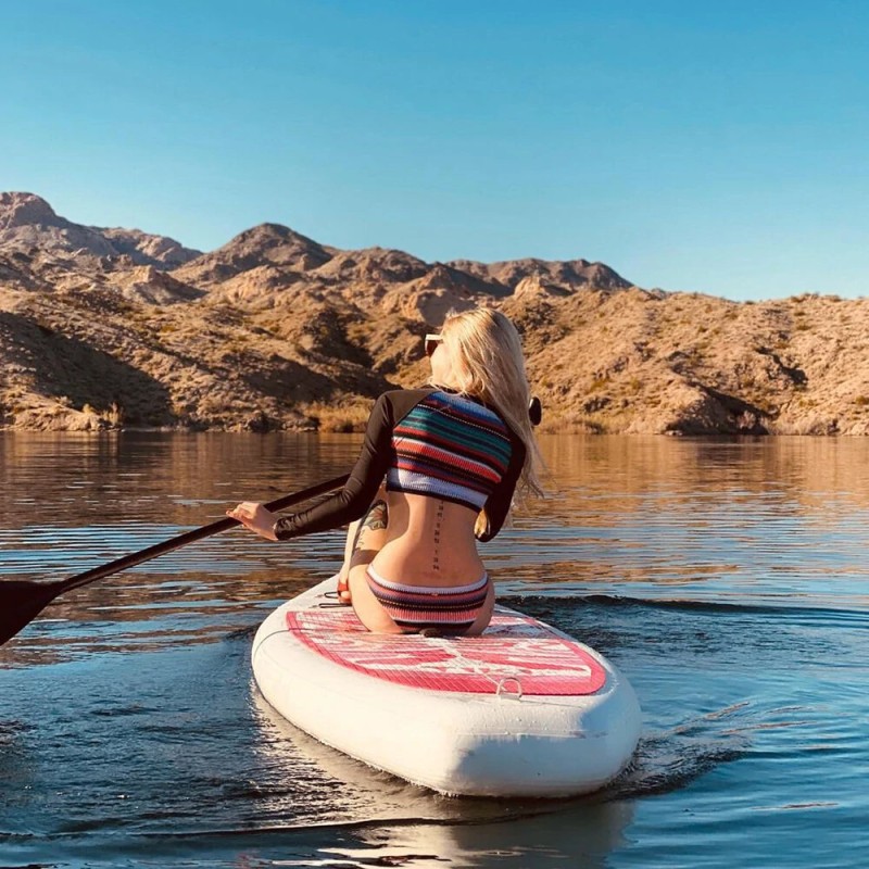 FunWater puhallettava ultrakevyt sup-lauta kaikentasoisille mukana mela pumppu reppu SUPFW02B