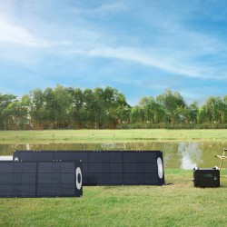 VDL SC0201 200W ETFE taittuva aurinkopaneeli 23,5% tehokas 5V USB-portti 20V tasavirta retkeilyyn