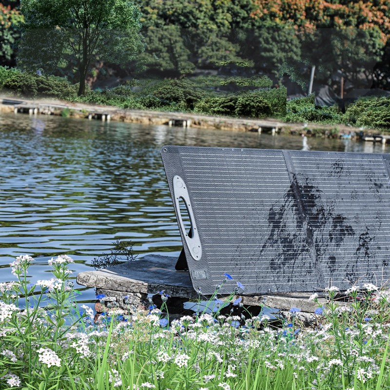 VDL SC0201 200W ETFE taittuva aurinkopaneeli 23,5% tehokas 5V USB-portti 20V tasavirta retkeilyyn