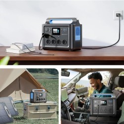 VDL HS1500 1228,8 Wh 1500 W kannettava aurinkovoimala litiumrautafosfaattiakku