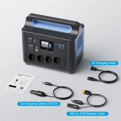 VDL HS1500 1228,8 Wh 1500 W kannettava aurinkovoimala litiumrautafosfaattiakku