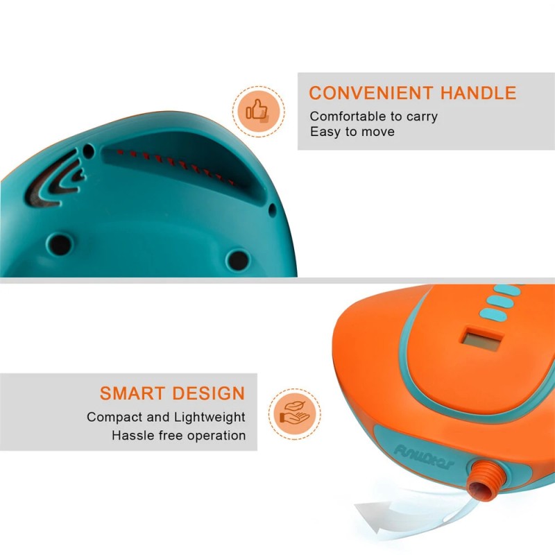 FUNWATER kannettava ilmapumppu sup-laudalle, veneille ja teltoille kuudella sovittimella