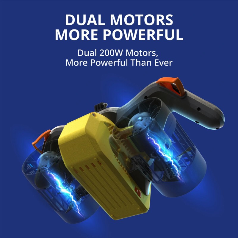 LEFEET C1 modulaarinen vedenalainen skootteri 2-vaihteinen langaton ohjaus 30–60 minuutin käyttöaika