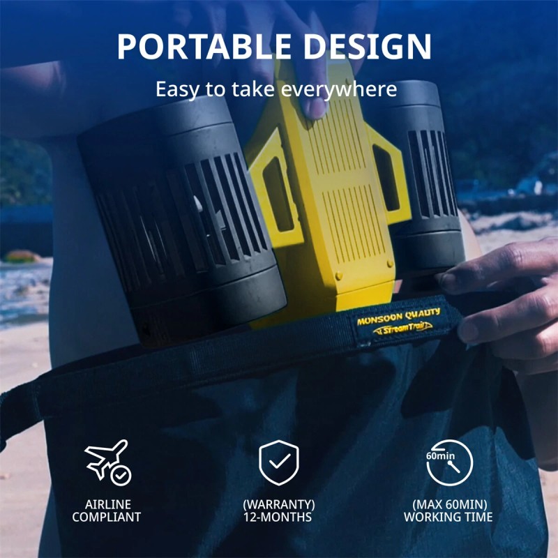 LEFEET C1 modulaarinen vedenalainen skootteri 2-vaihteinen langaton ohjaus 30–60 minuutin käyttöaika