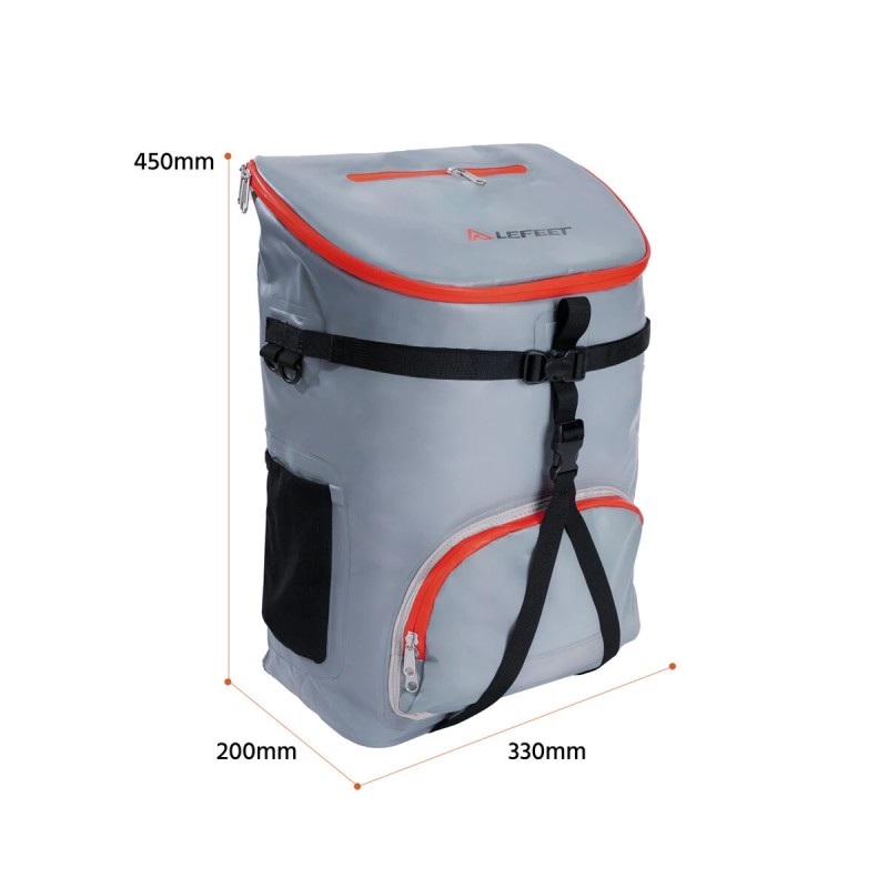 LEFEET C1 kolmenkymmenen litran sukellusvarustereppu vedenpitävällä säiliöllä helposti tyhjennettävä