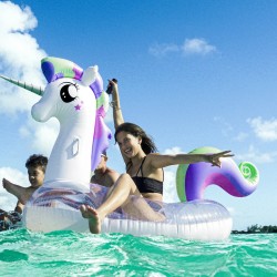 LEFEET aikuisten puhallettava tilava juhla-saari allaspatja perheelle kaukosäätimellä