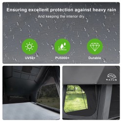 Kailop adventure 2.0 takana avautuva alumiinikovakuori kattoteltta säänkestävä kahden hengen