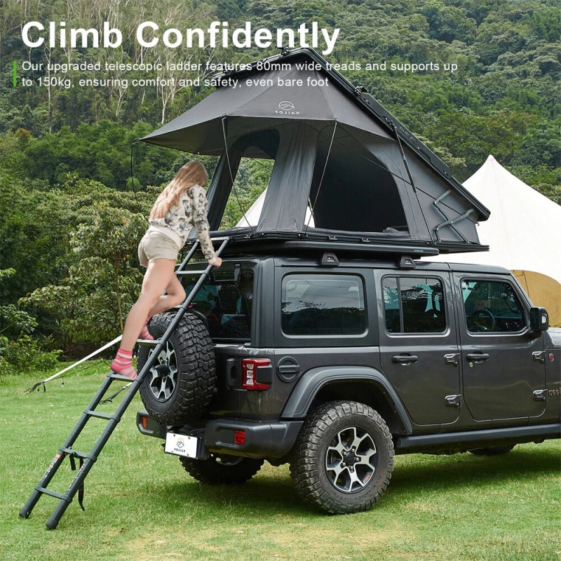 Kailop adventure 2.0 takana avautuva alumiinikovakuori kattoteltta säänkestävä kahden hengen