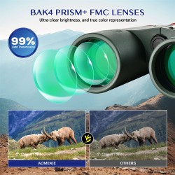 AOMEKIE AO3085 10x42 ED-linssikiikarit BAK4-prisma vesitiiviit aikuisille ja lapsille