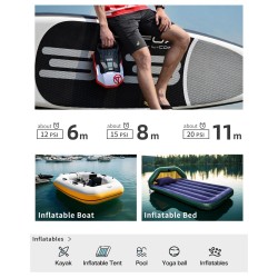 WaveRite 20PSI korkeapaineinen sähköpumppu sup-laudalle täyttö ja tyhjennys 12 V:n autoliittimella