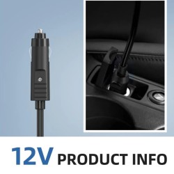 WaveRite 20PSI korkeapaineinen sähköpumppu sup-laudalle täyttö ja tyhjennys 12 V:n autoliittimella