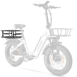 Suuren kapasiteetin takakori TTGO F6 sähköpyörään rautainen tukeva takateline