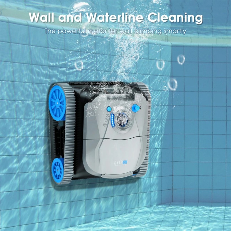 NIXBOT QP5 johdoton robottiallasimuri seinien puhdistus älynavigaatiolla maahan upotettuihin ja maanpäällisiin altaisiin