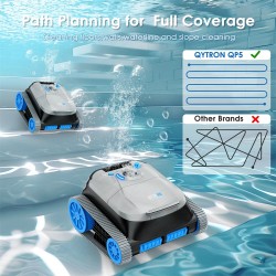 NIXBOT QP5 johdoton robottiallasimuri seinien puhdistus älynavigaatiolla maahan upotettuihin ja maanpäällisiin altaisiin