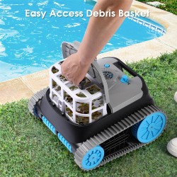 NIXBOT QP5 johdoton robottiallasimuri seinien puhdistus älynavigaatiolla maahan upotettuihin ja maanpäällisiin altaisiin