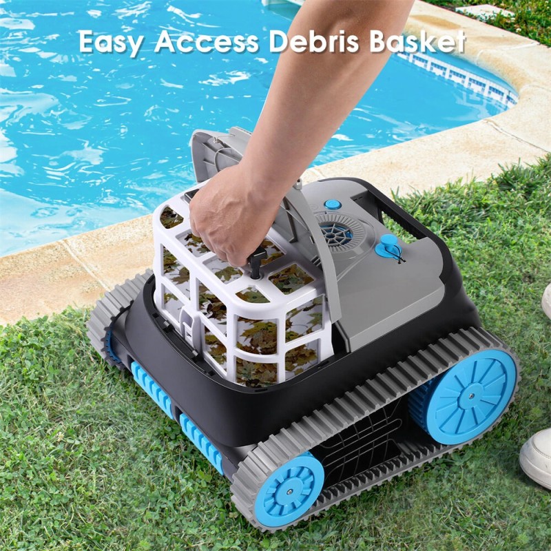 NIXBOT QP5 johdoton robottiallasimuri seinien puhdistus älynavigaatiolla maahan upotettuihin ja maanpäällisiin altaisiin