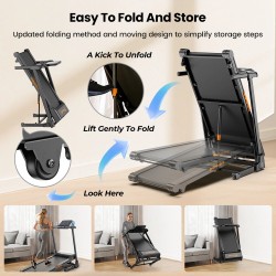 Formill FT61 taittuva juoksumatto 3,0 hv ultrahiljainen 15% kaltevuus 13,5 km/h 135 kg kantavuus