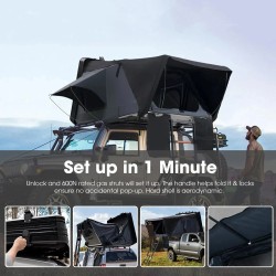 Kailop Maq1.0 alumiininen kovakuorinen 3-4 hengen kattoteltta maastoautoihin