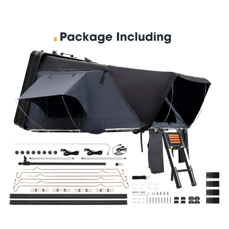 Kailop Maq1.0 alumiininen kovakuorinen 3-4 hengen kattoteltta maastoautoihin