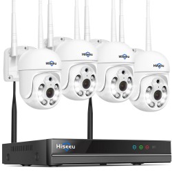 Hiseeu WK 4HD205 5MP langaton valvontajärjestelmä 4 kameraa IP66 vedenpitävä NVR Eseecloud sovellus