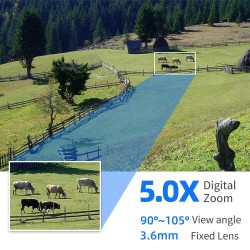 Hiseeu WHD812/WHD813 2MP/3MP PTZ langaton WiFi IP-valvontakamera 1080p 5x digitaalinen zoomaus iCSee-sovellus