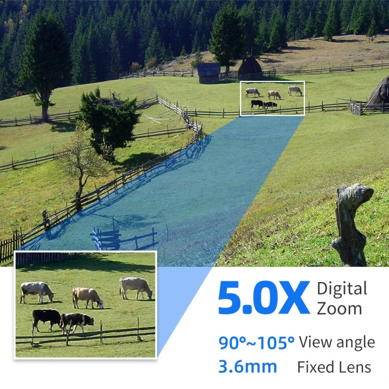 Hiseeu WHD812/WHD813 2MP/3MP PTZ langaton WiFi IP-valvontakamera 1080p 5x digitaalinen zoomaus iCSee-sovellus