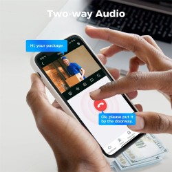 Hiseeu WK-4HBF03 3MP langaton IP-valvontajärjestelmä 4 kameraa IP66 vedenkestävä yönäkö liiketunnistus kaksisuuntainen ääni