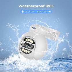 Hiseeu 4-kamerainen 5MP PoE-valvontapaketti tekoälyllä ihmisseuranta kaksisuuntainen ääni kohdevalo IP65 sisä- ja ulkokäyttö