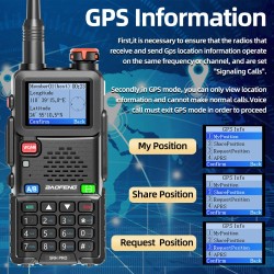 Baofeng UV-5RH PRO 10W GPS monikaistainen ladattava kaksisuuntainen radiopuhelin pitkä kantama