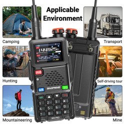 Baofeng UV-5RH PRO 10W GPS monikaistainen ladattava kaksisuuntainen radiopuhelin pitkä kantama