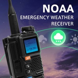 Quansheng UV-5R PLUS 5W ilmailuradio VHF UHF DTMF FM NOAA ladattava kahdensuuntainen radiopuhelin